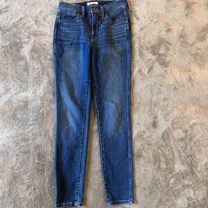 Madewell 10" Roadtripper Skinny High Rise Jeans Women's size 26 Medium Wash